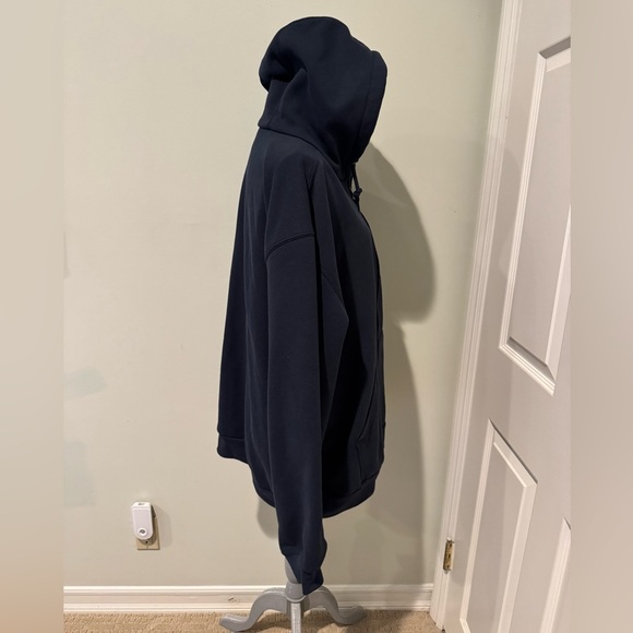 Carhartt Rain Defender Loose Fit Midweight Thermal-lined Full-Zip Hoodie Navy - Picture 5 of 7